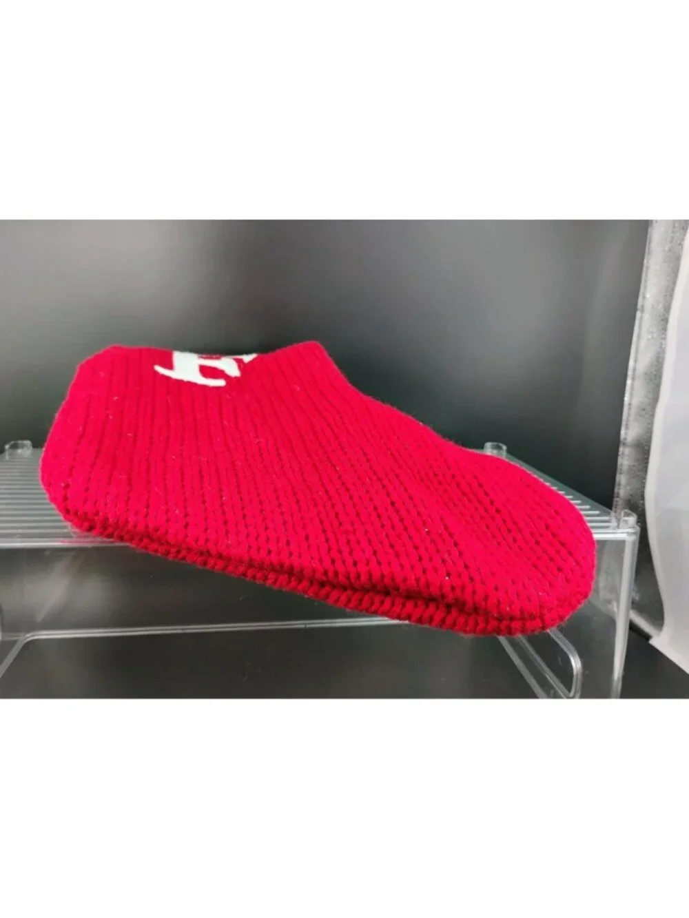 Wondershop Red Monogrammed Knit Christmas Stocking With Initial 